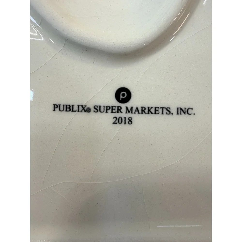 Publix 2018 Limited Edition Pilgrim Ceramic Spoon Rest W/ Box Thanksgiving READ